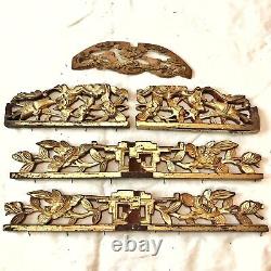 Authentic Antique Chinese Wood Panels Carving Asian Artwork Ca. 1600-1800s