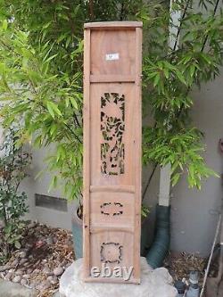 BF1. Antique Carved Gold Gilt Wood Panel with Bird and Flower Screen