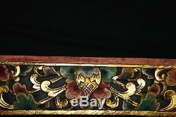 Balinese Architectural Panel Lintel Arch doorway carved Wood Bali wall Art Mul