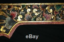 Balinese Architectural Panel Lintel Arch doorway carved Wood Bali wall Art Mul