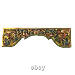 Balinese Door Lintel Arch Architectural Panel traditional Carved Wood Bali Art