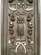 Beautiful & Rare French Carved Patinated Panel With Owl In Wood Nr 2- 40.157 H