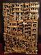 Big Antique Chinese Gilt Wood Carved Panel Village Life Scenes Wooden Carving #1