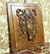 Bird Hunting Trophy Wood Carving Panel Antique French Architectural Salvage