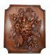Black Forest Hand Carved Wood Panel Frame Hunt Themes Trophy Bird Wall Plaque