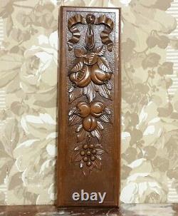 Bow ribbon fruit garland carving panel Antique french architectural salvage 14