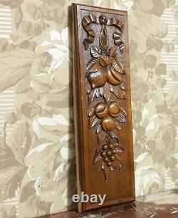 Bow ribbon garland wood carved panel Antique french architectural salvage 13