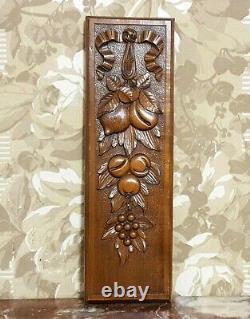 Bow ribbon garland wood carved panel Antique french architectural salvage 13