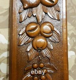 Bow ribbon garland wood carved panel Antique french architectural salvage 13