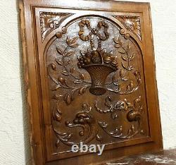 Bow ribbon griffin basket carving panel Antique french architectural salvage 21