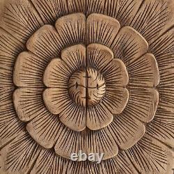 Carved Floral Carved Wooden Panel Home Decor Living Room, Room Decorative90x90cm