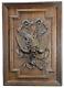 Carved Wood Black Forest Bird Wall Panel Vintage Hunting Trophy Wall Sculpture