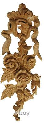 Carved Wooden Wall Hanging Chic Retro Wood Panel Feature in Pinewood, PN963