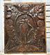 Caryatid Lady Scroll Wood Carving Panel Antique French Architectural Salvage