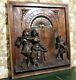 Castle Danse Scene Wood Carving Panel Antique French Architectural Salvage