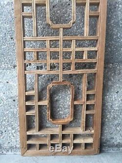 Chinese Antique Natural Wood Carving Panel