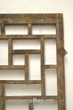Chinese Antique Wood Carving Panel Window Shutter Wall Art Home Decor ST-07