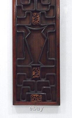 Chinese Carved Wood Hanging Panel