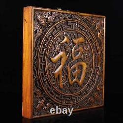 Chinese Natural Rosewood Hand-carved Exquisite Hanging Panel Screen ai1608
