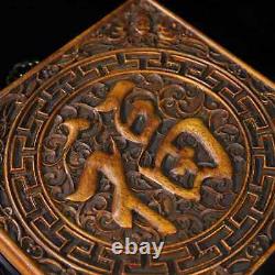 Chinese Natural Rosewood Hand-carved Exquisite Hanging Panel Screen ai1608