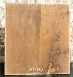 Decorative diamond point Wood carved panel Antique French architectural salvage