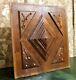 Decorative Diamond Point Wood Carving Panel Antique French Architectural Salvage