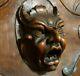 Devil Demon Scroll Leaf Wood Carving Panel Antique French Architectural Salvage