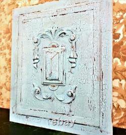 Drapery scroll decorative carving panel Antique french Architectural salvage 21