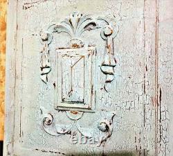 Drapery scroll decorative carving panel Antique french Architectural salvage 21