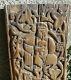 Extremely Rare Antique Central Asia Seldjuk Carved Wood Panel 12 Century