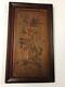 Extroridinary Antique Carved Wood Panel Harp & Vine