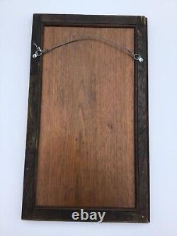 Extroridinary Antique Carved Wood Panel Harp & Vine