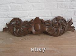 Fantastic carved panel antiques french wood carving very rare