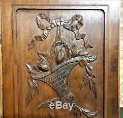 Farmhouse country carving panel Antique french romantic architectural salvage
