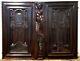 Faunesse Architecture Wood Carving Panel Antique French Architectural Salvage