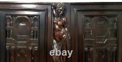 Faunesse architecture wood carving panel Antique french architectural salvage