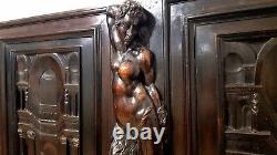 Faunesse architecture wood carving panel Antique french architectural salvage