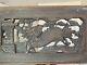 Finely Carved Chinese Antique 19th C. Carved Wood Relief Panel With Dragon