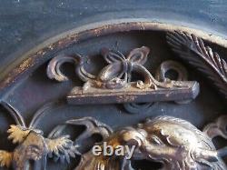 Finest Quality Antique Chinese Carved & Gilt Wood Panel - Qing - 18th Century