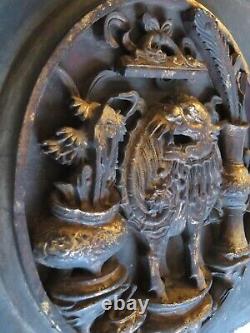 Finest Quality Antique Chinese Carved & Gilt Wood Panel - Qing - 18th Century