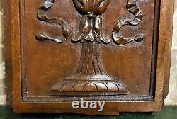 Flower bow ribbon decorative carving panel Antique french architectural salvage