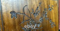 Flower leaves fruit berry carving panel Antique french architectural salvage 10