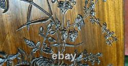 Flower leaves fruit berry carving panel Antique french architectural salvage 10