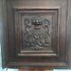 French Antique Carved Panel Door Solid Walnut Wood Urn Sea Creatures 25 X 25