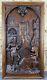 French Antique Deep Carved Architectural Walnut Wood Panel/door Troubadour
