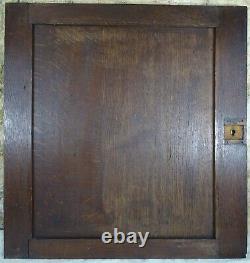 French Antique Deep Carved Panel Door Lion Head Oak Wood N°1
