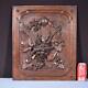 French Antique Deeply Carved Oak Wood Panel With & Bird Hunting Salvage