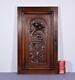 French Antique Deeply Carved Panel Solid Walnut Wood With Cornucopia