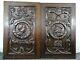French Antique Gothic Carved Architectural Panel Oak Wood Salvage A Pair 2