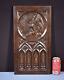 French Antique Gothic Carved Architectural Panel In Chestnut Wood Salvage